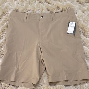 Callaway Men's Beige Flat Front Shorts